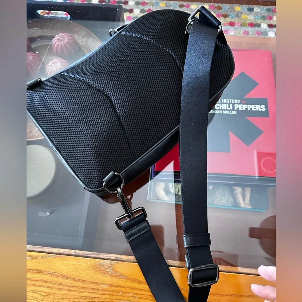 Coach Graham Pack Signature monogram in gunmetal gray black crossbody unisex - Picture 9 of 11